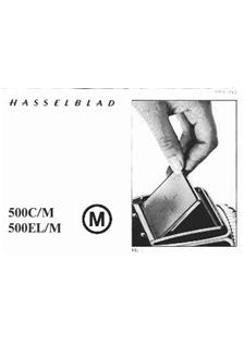 Hasselblad 500 EL/M manual. Camera Instructions.